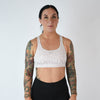 Leopard Scoop Neck Sports Bra - Isla