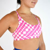 Phlox Check Racerback Sports Bra - Cami by FLEO