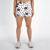 Rose Dot V Waistband Spandex Gym Shorts