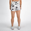 Rose Dot V Waistband Spandex Gym Shorts