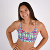 Racerback Sports Bra - Cami in Spring Plaid