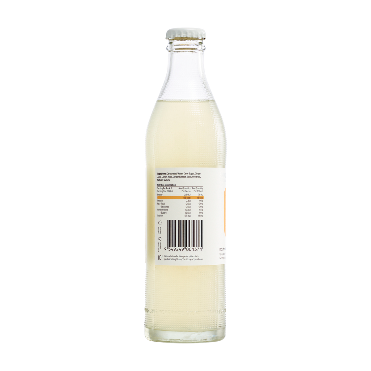 Double Ginger Beer Lo-Cal Soda 300ml x 24