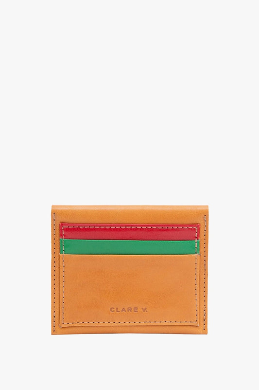 Clare V. Half Leather Zip Wallet