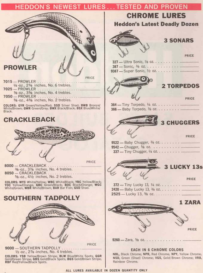 Heddon 1971 Catalog