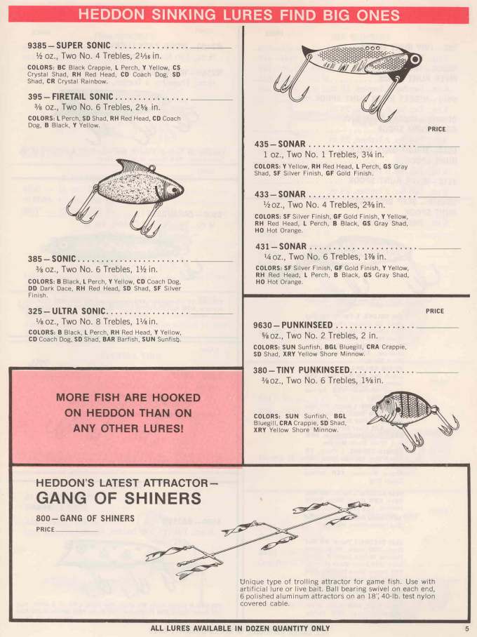 Heddon 1971 Catalog