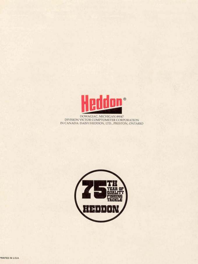 Heddon 1972 or 1973 Catalog