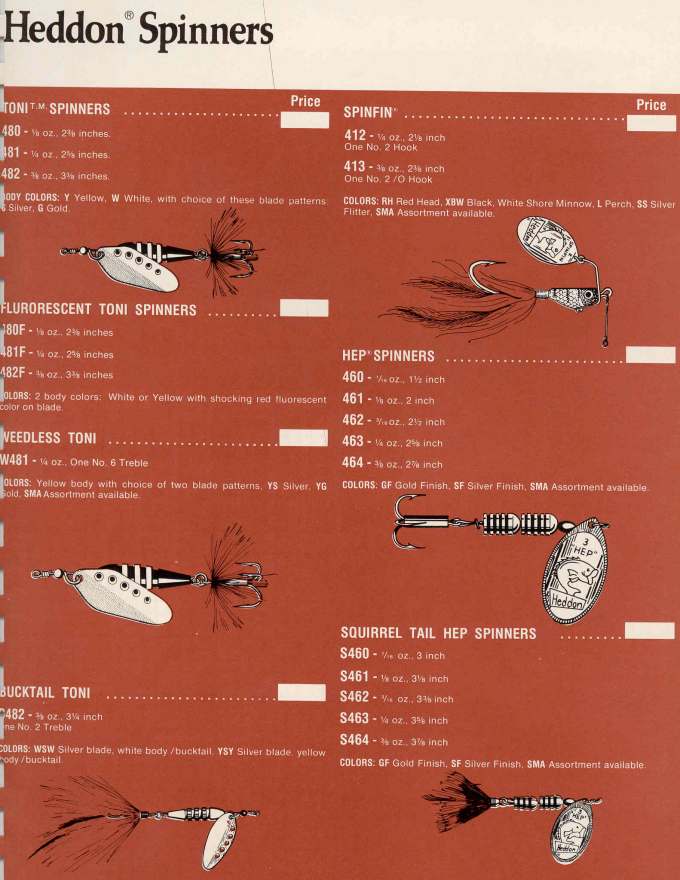 Heddon 1972 or 1973 Catalog