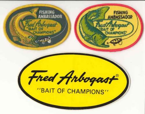 Fred Arbogast Patches and Sticker