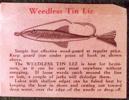 Weed Guard with Fishing Instructions
