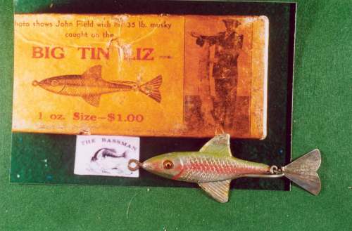 Same Original Marked Box with the second found correct Musky or Big Tin Liz Lure