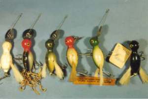 Bug-R-Birds - Left to Right - Unfinished Plastic and Wood Bodies.
