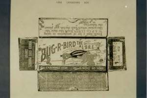 Bug-R-Bird Cardboard Box, End and Side information.