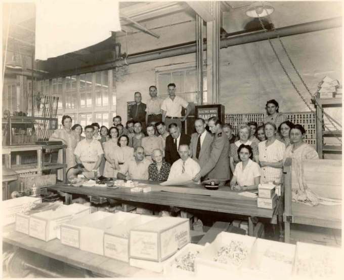 Heddon Factory Production Award Photograph - March, 1944