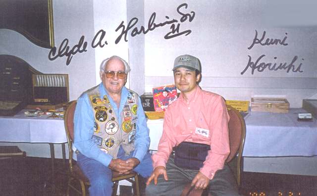 (left) Mr. Clyde A. Harbin Sr.                 (right) Mr. Kuniaki Horiuchi of Kuni Crafts