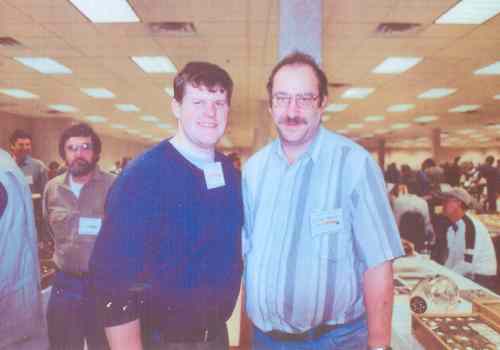 Tim Watts, Grandson of the Bassman and Floyd Roberts which Mr. Harbin calls him his Great Wisconsin Friend at a swap meet  January 19-20, 2001 in Milwaukee, Wi.  Photo was take by Floyd's wife Terry Roberts.
