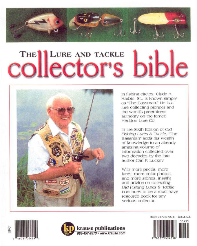 2002 Back Cover of Old Fishing Lures and Tackle