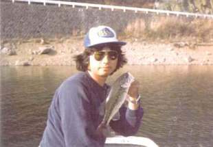 Mr. Masamichi Yamada with another bass caught on Lake Shoji in May of 1981.