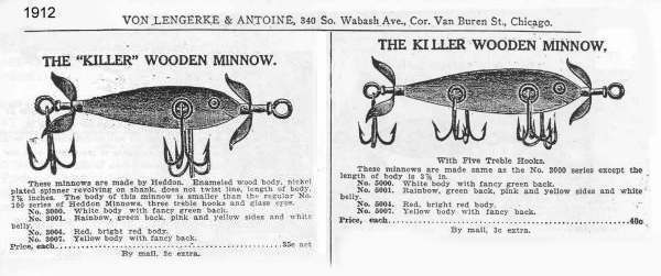 Heddon Made - VL&A, Killer Minnows