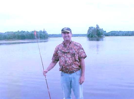 Dan Basore at Potato Lake Boat Landing in Chetek, Wisconsin
