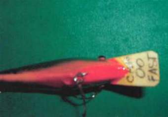 This is the CAH-00 lure that Mr. Bob Richards found at a local garage sale.  He though best that this lure return back home.