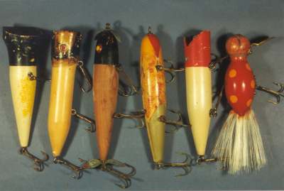 Prototype Wonder State Wood Products Lures.