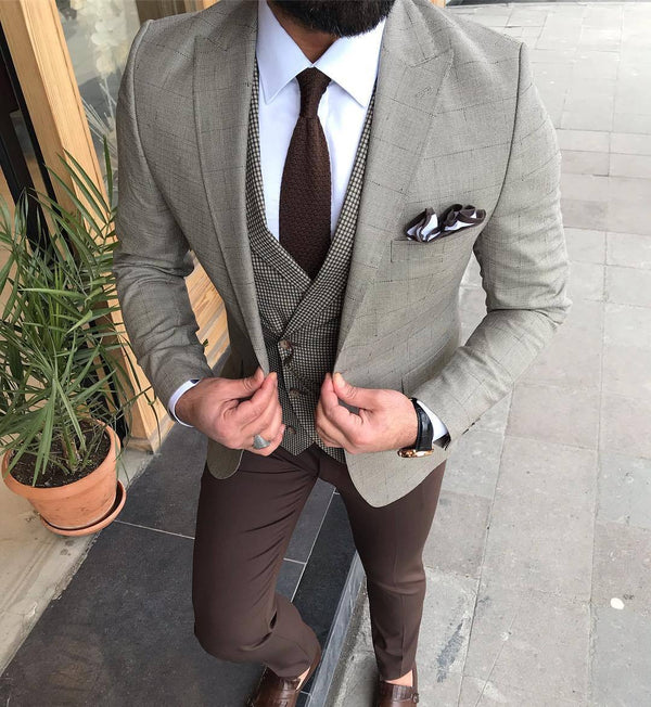 Havana Cream Slim Suit – BRABION