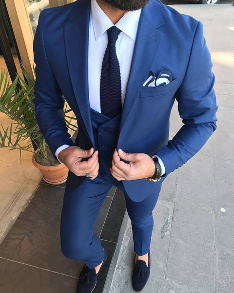 Joseph Navy Slim-Fit Suit – Brabion