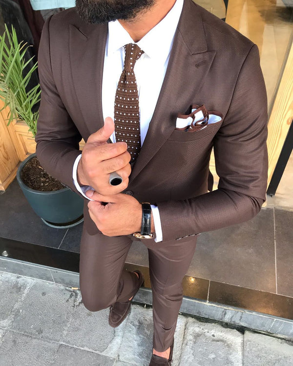 Davis Brown Slim-Fit Suit – BRABION