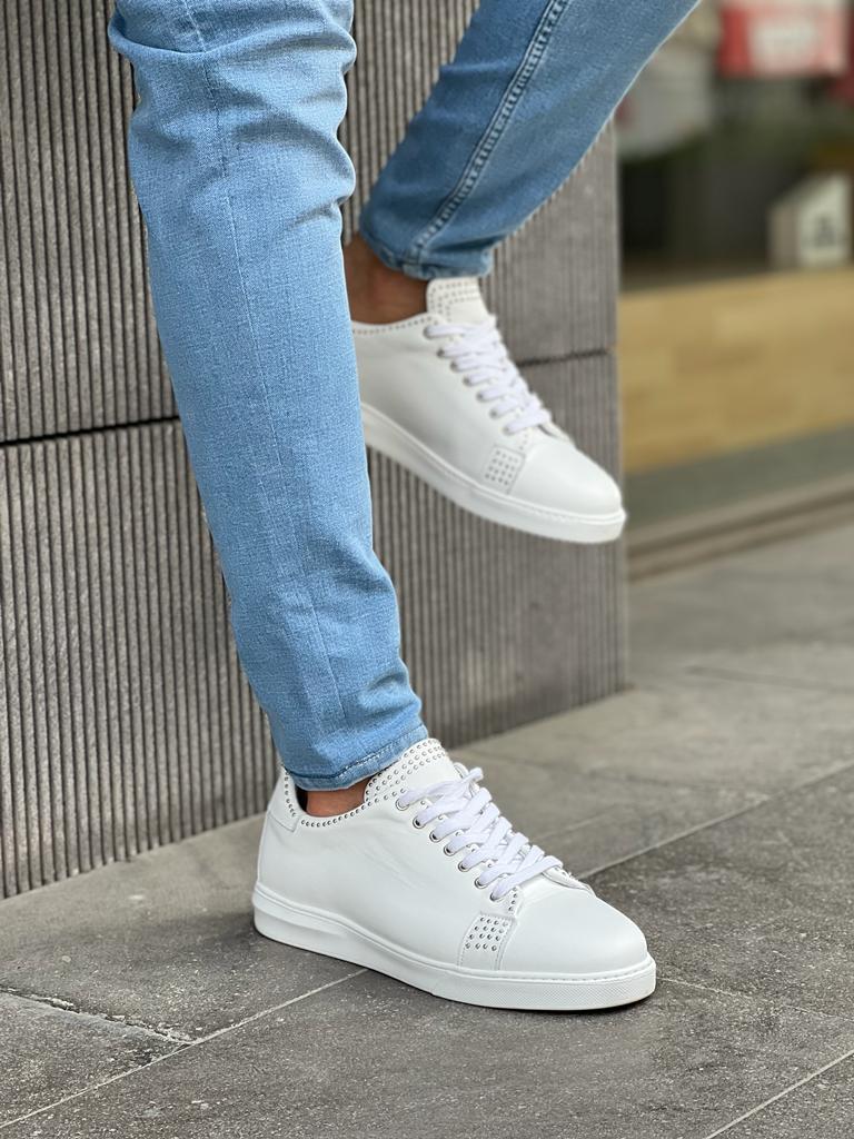 Lawson White Grace Mid-Top Sneakers – BRABION