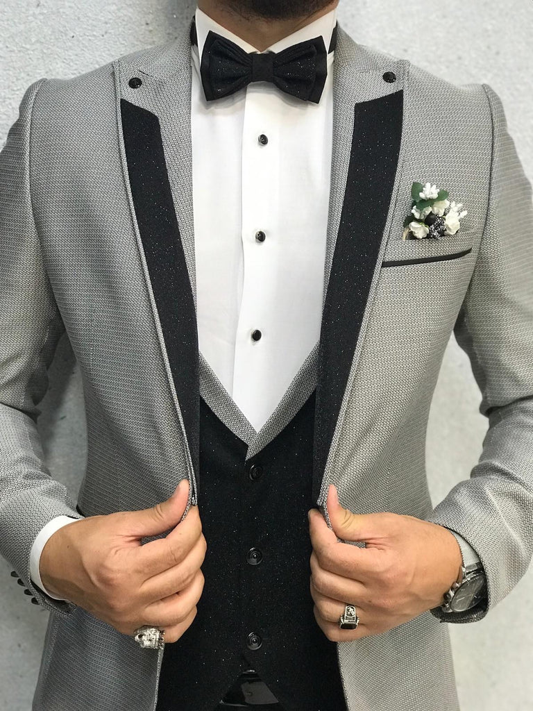 Acacia Gray Slim Fit Tuxedo – brabion