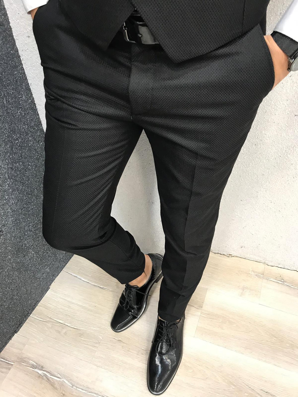 Lazio Black Slim-Fit Tuxedo – BRABION