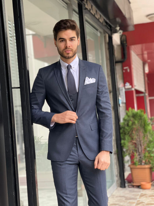 Davis Gray Slim-Fit Suit