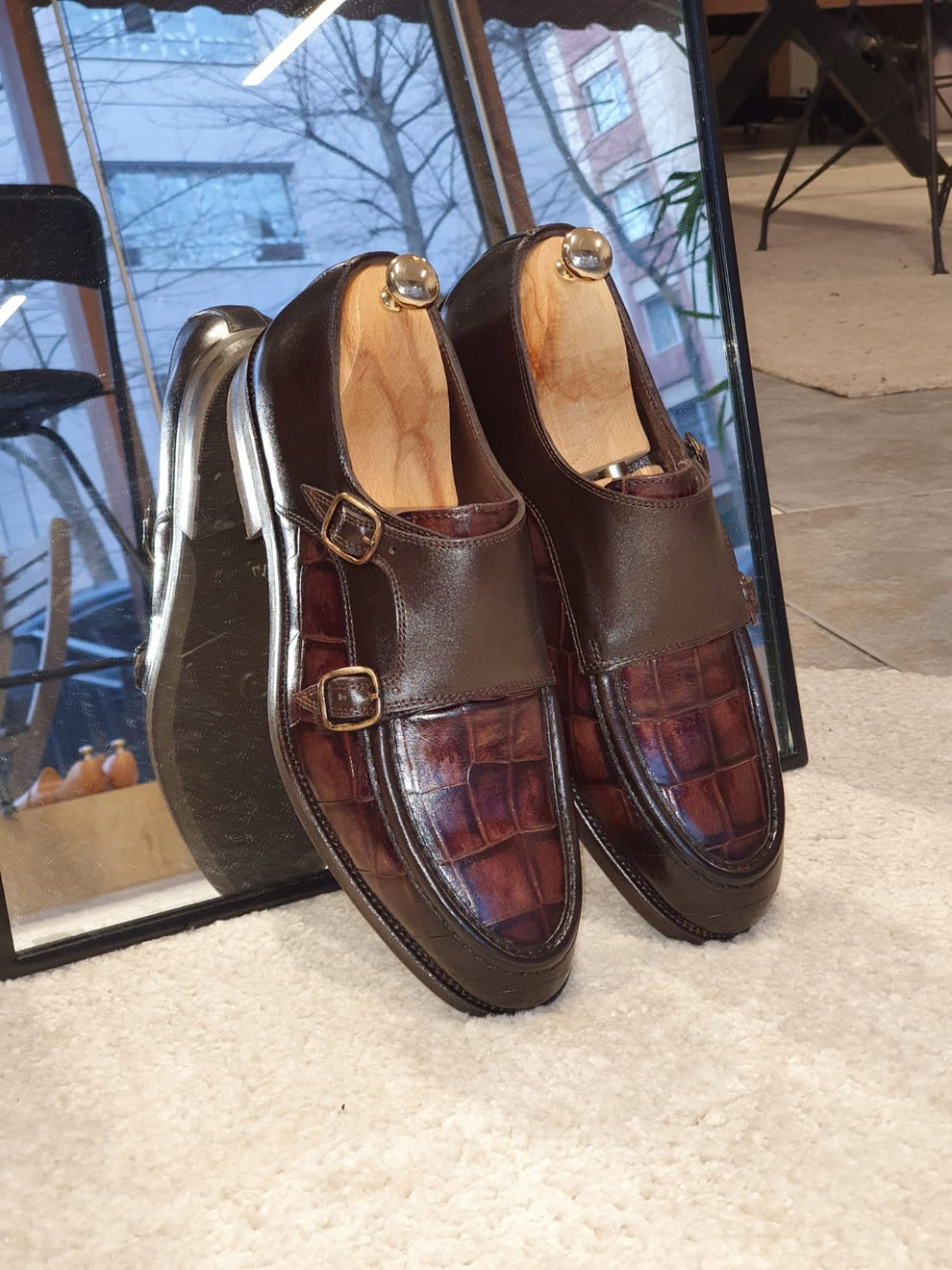 Montreal Brown Monk Strap Loafers – BRABION