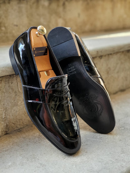 Henderson Black Buckle Loafers – BRABION