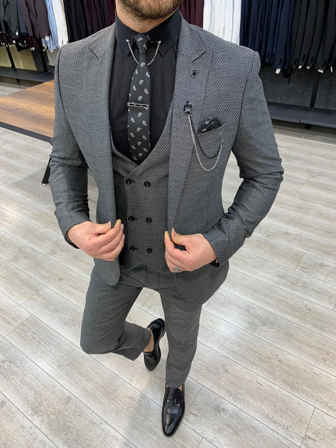 Wilson Gray Slim Fit Suit – BRABION