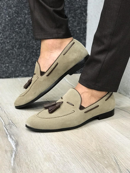 Tassel Leather Brown Loafers – BRABION