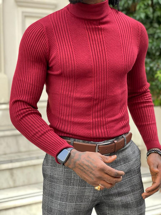 Vince White Slim Fit Turtleneck Sweater – BRABION