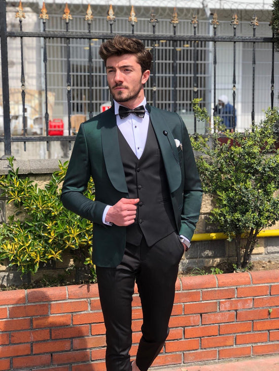 Hudson Green Tuxedo Suit – BRABION