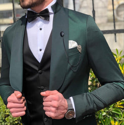 Hudson Green Tuxedo Suit – BRABION