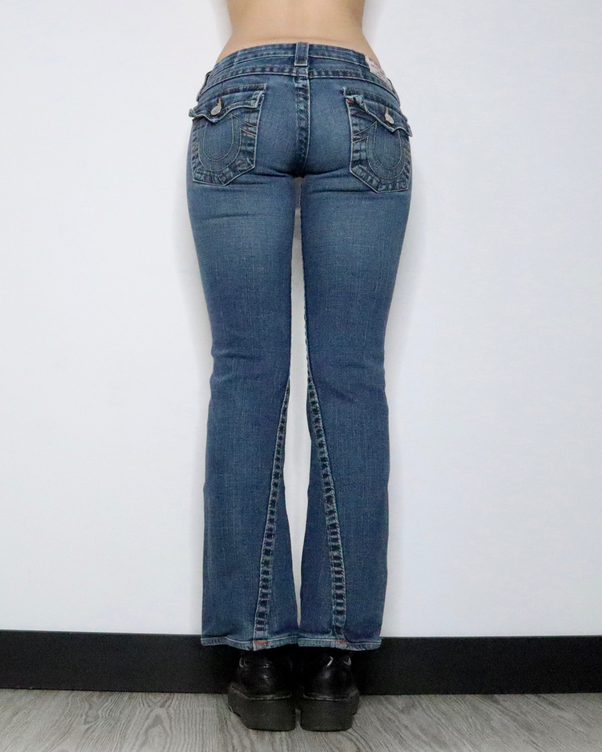True Religion Flare Jeans (Small) - Imber Vintage