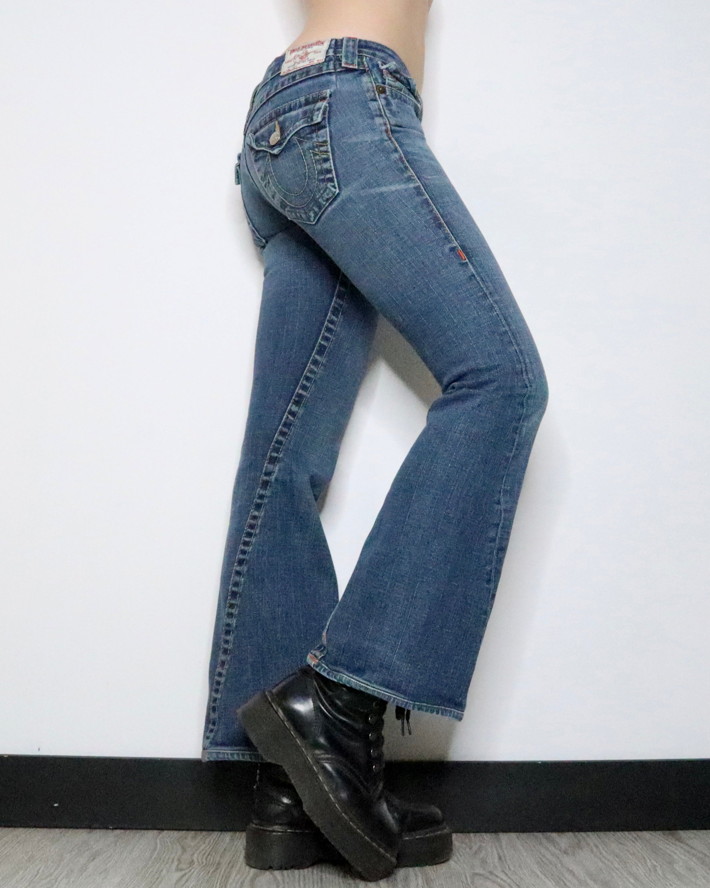 True Religion Flare Jeans (Small) - Imber Vintage