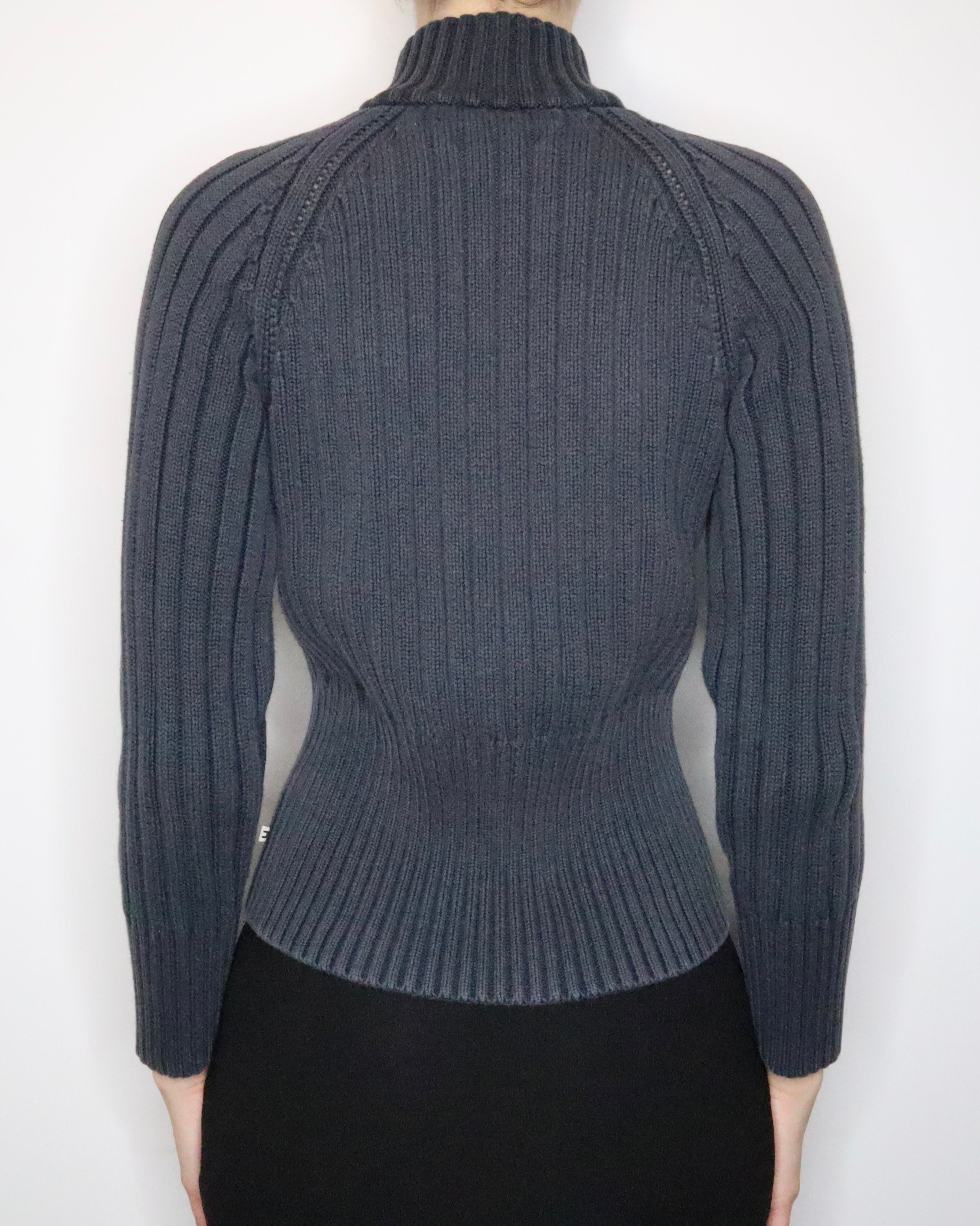 Tommy Hilfiger Zip Sweater (Medium) Imber Vintage