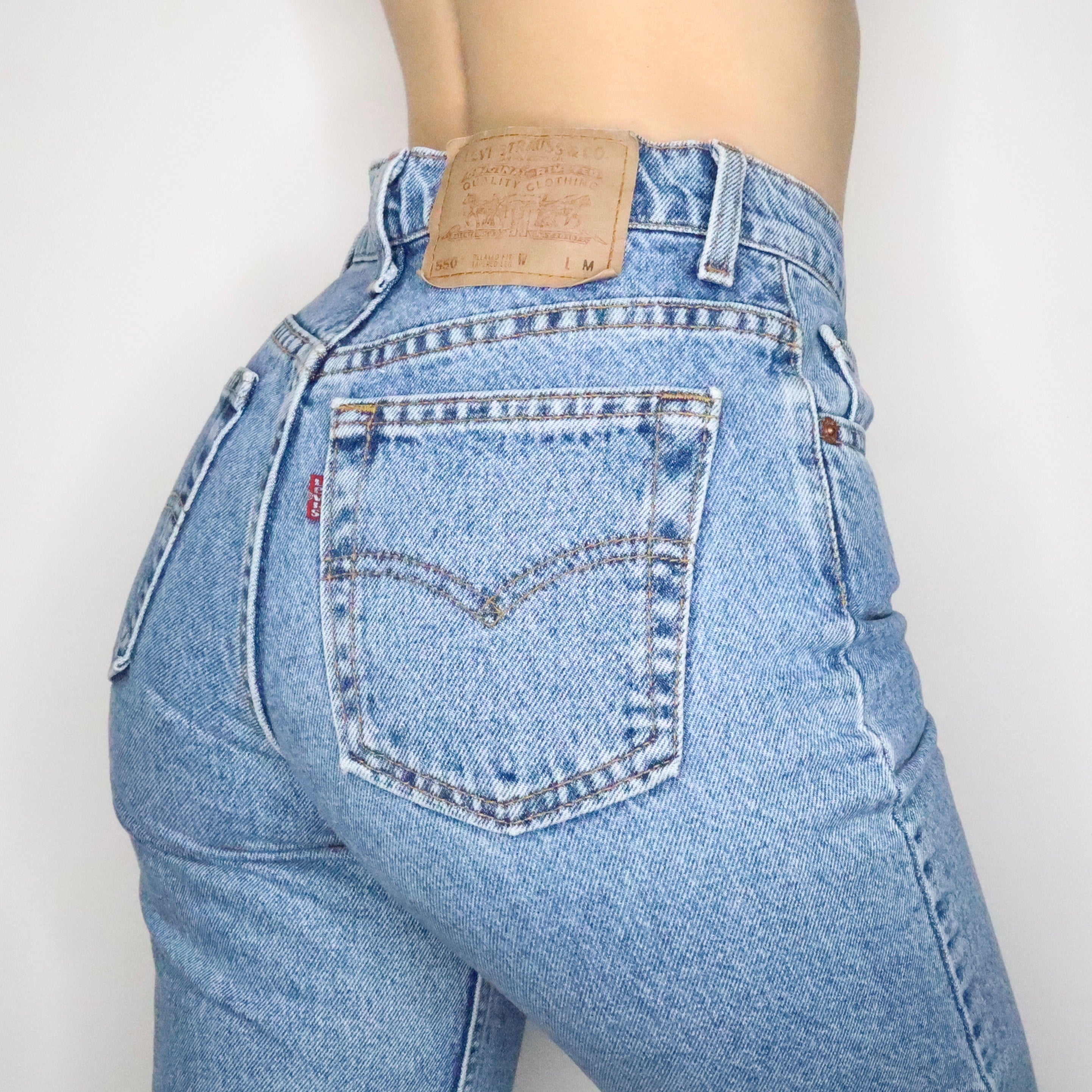 High Waisted Levi's Jeans (S-M) - Imber Vintage