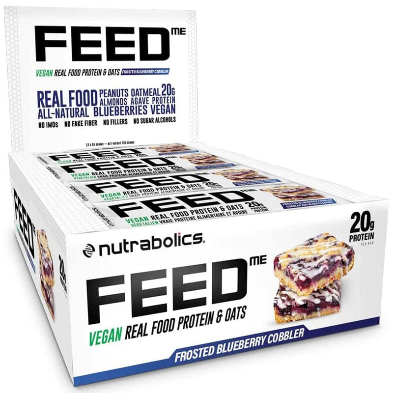 Nutrabolics Feed Me Bars 12/bars | Vegan Plant Based Protein Bars