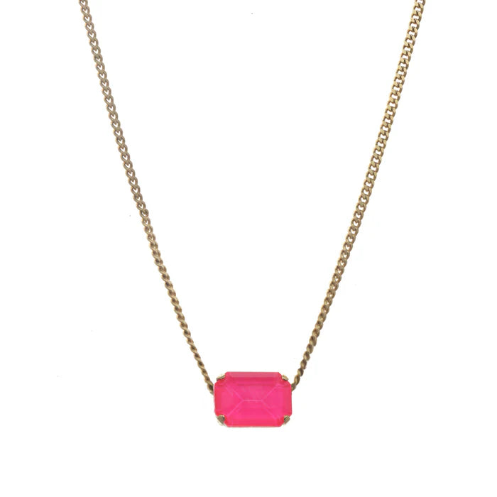 RUBIN NECKLACE-ELECTRIC PINK