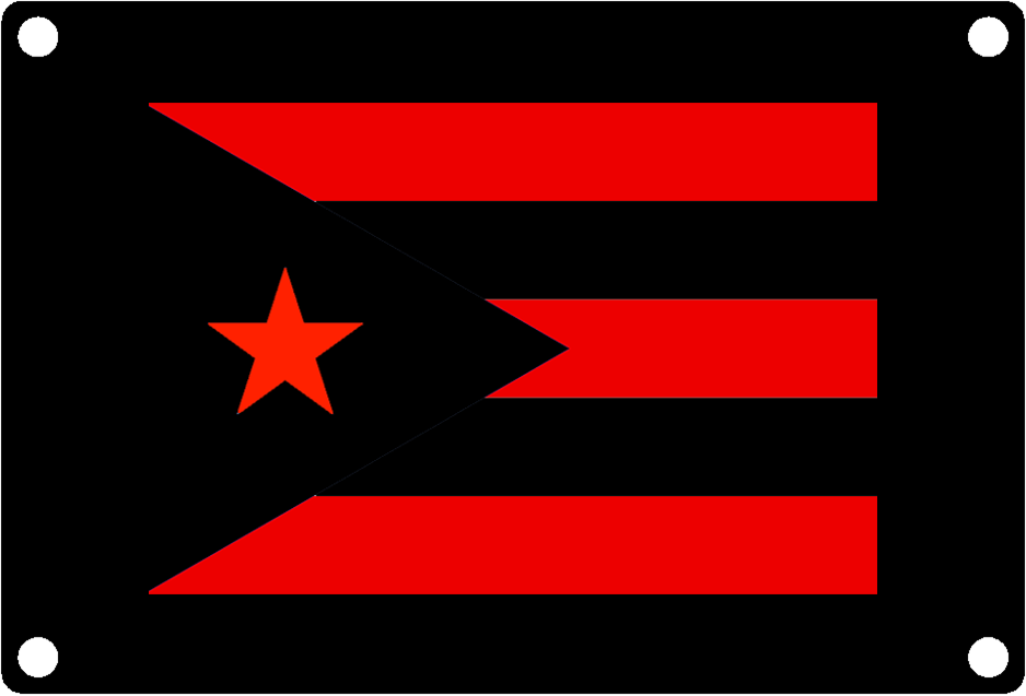 Puerto Rico Flag 1st Amendment Hitch Covers