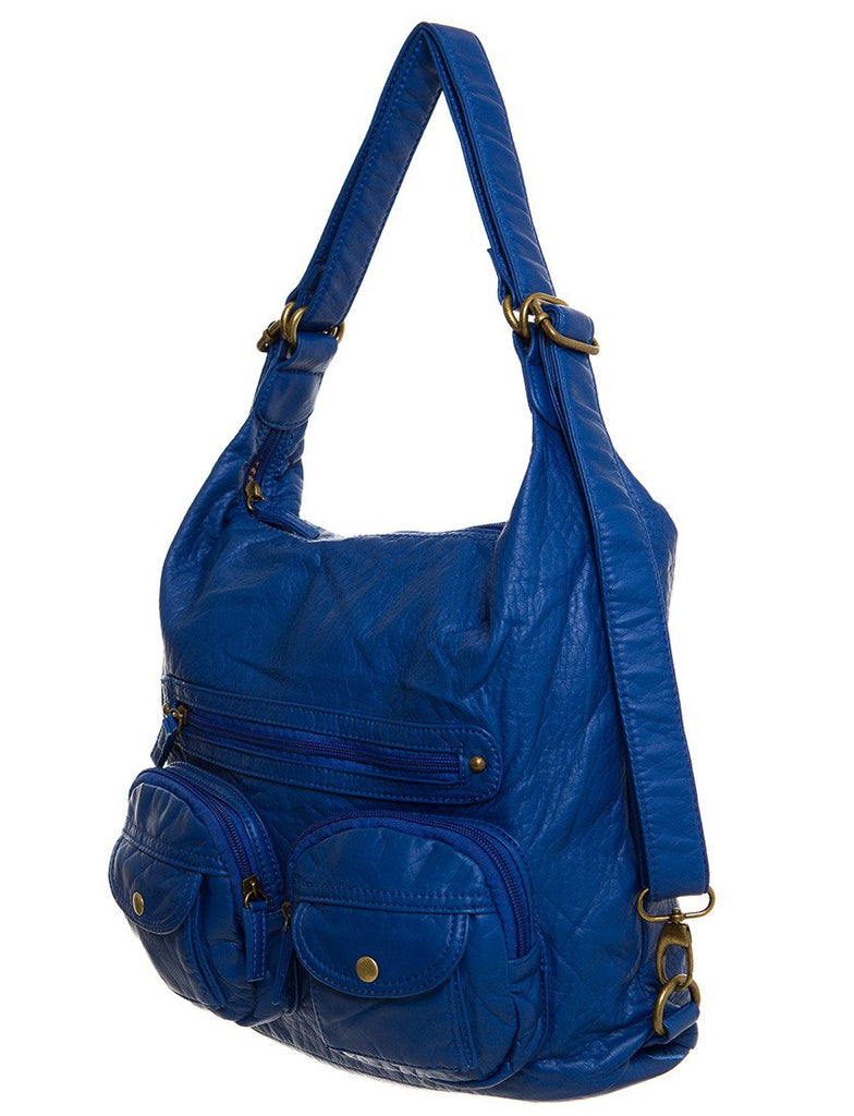 Convertible Crossbody Backpack - Royal Blue – Ampere Creations