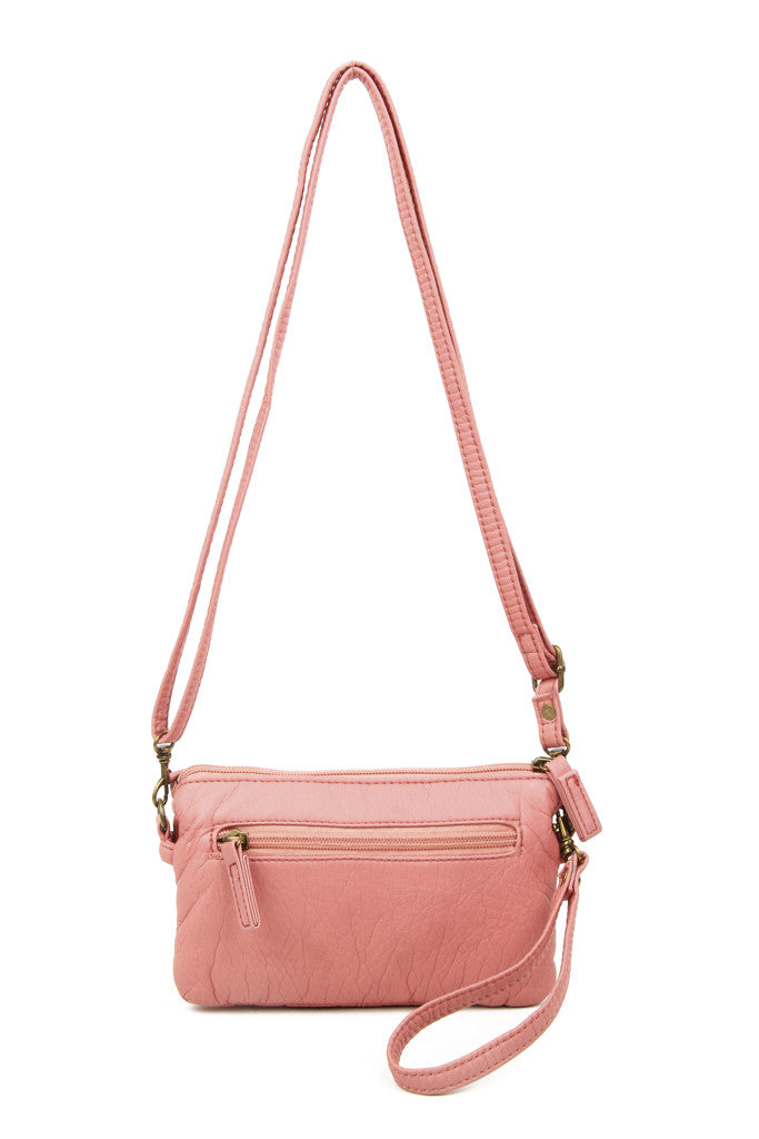 The Anita Three Way Crossbody Wristlet - Rose Pink – Ampere Creations