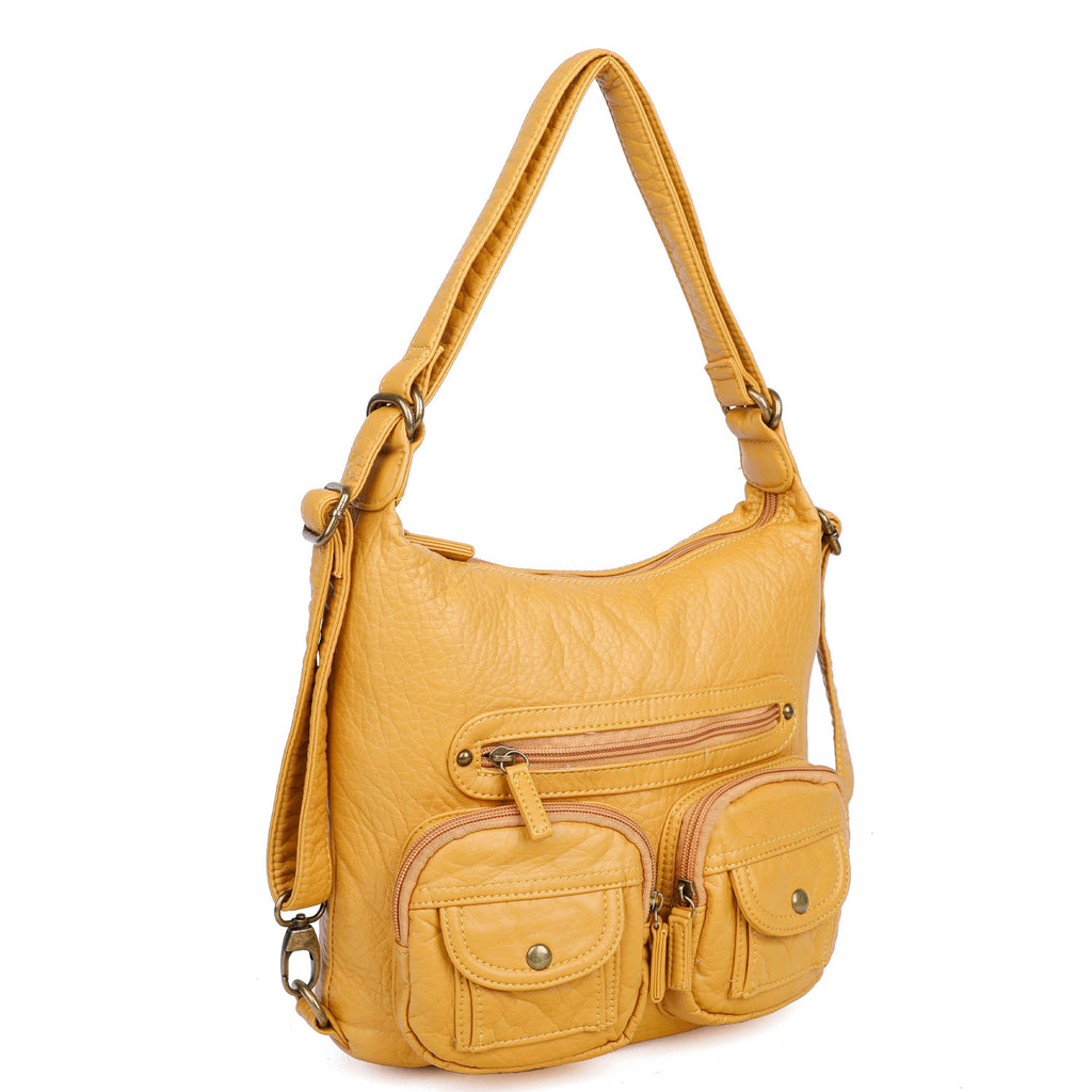 Mini Convertible Backpack - Mustard – Ampere Creations