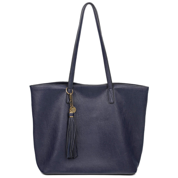 The Lucia Tote - Navy Blue – Ampere Creations
